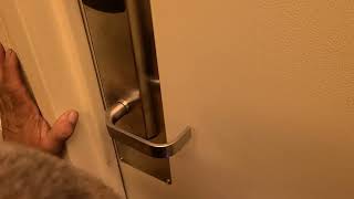 How to open a locked hotel door with an under door tool.
