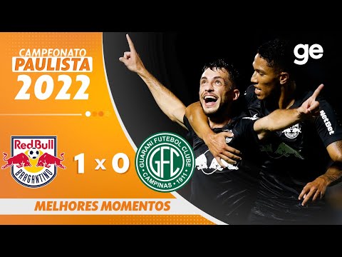 Gols e lances de Red Bull Bragantino x Guarani