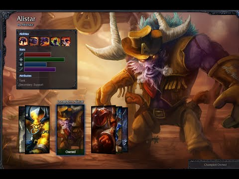 Longhorn Alistar Skin Spotlight Gameplay 1080p HD