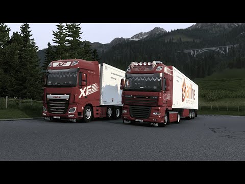 ETS2 1.47 Convoy Multiplayer DAF XF 480/DAF XF 105.460(Klagenfurt am Wörthersee 🇦🇹-Innsbruck 🇦🇹)