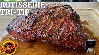 The JUICIEST Tri-Tip Ever!!  Live Fire Rotisserie On @GrillwithWeber Kettle. DELICIOUS, EASY & FAST!