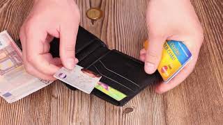 Зручне горизонтальне чоловіче портмоне з натуральної гладкої шкіри Canpellini 21779 чорне