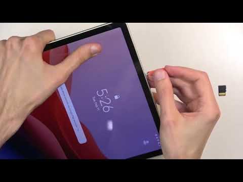 Wie setze ich eine SD-Karte in das LENOVO Idea Tab Pro ein?