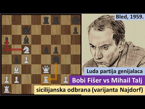 Bobi Fišer vs Mihail Talj - Fišer ne zna šta ga je snašlo - sicilijanska odbrana (varijanta Najdorf)