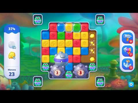 Fishdom Blast Level 374 - NO BOOSTERS GAMEPLAY 🐠 | SKILLGAMING ✔️