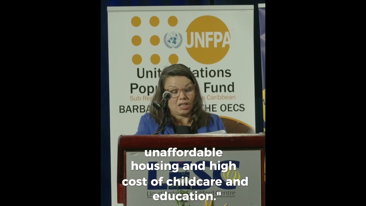 Jenny Karlsen at the UNFPA-Government of Barbados Policy Forum | #population