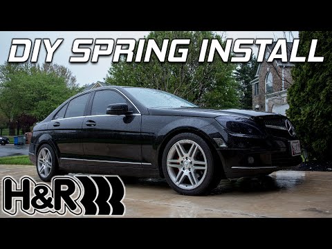 How To: Mercedes C300 W204 H&R Spring Install DIY