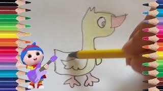 HOW TO DRAW AND PAINT A DUCK  / COMO DESENHAR E PINTAR UM PATO, PATINHO KAWAII 🦆 #pato #duck #yt