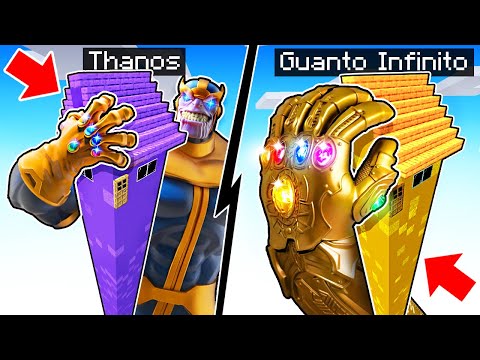 CASA LUCKY BLOCK ALTA di THANOS dell'INFINITO con LOKKINO su MINECRAFT ITA!!