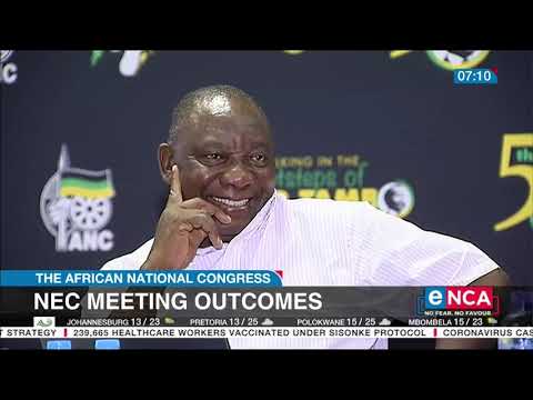 Pule Mabe speaks on ANC NEC meeting outcomes