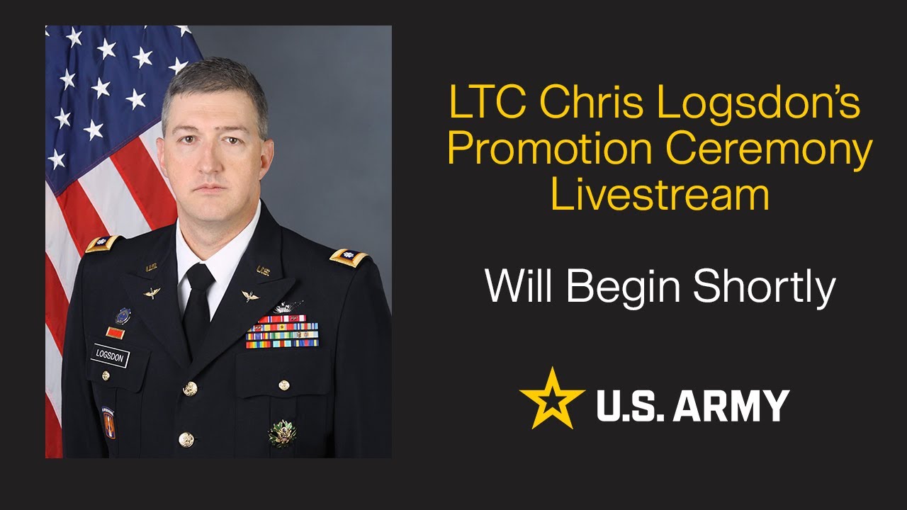 Promotion Ceremony of Chris Logsdon to U.S. Army Colonel