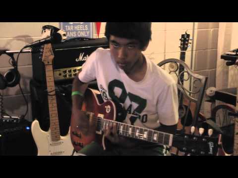 13 year old Mark Mendoza playing his version of moves like jagger by maroon 5