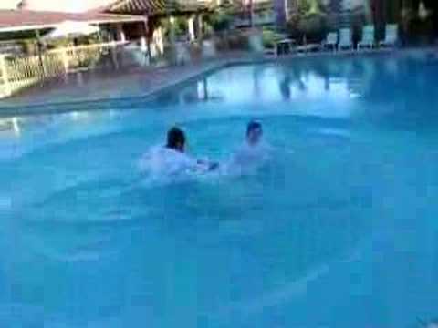 Akito Jumping in the Pool