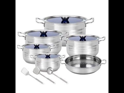 14pcs stainless steel cookware set