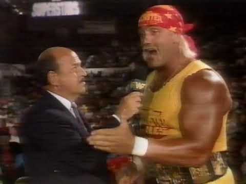 1991 09 14 Superstars   Hulk Hogan interview about Ric Flair prelude to SSeries