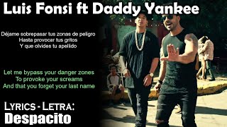 Luis Fonsi   Despacito ft  Daddy Yankee (Lyrics Spanish-English) (Español-Inglés)