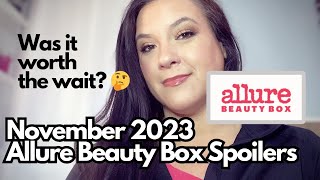 NOVEMBER 2023 ALLURE BEAUTY BOX SPOILERS!