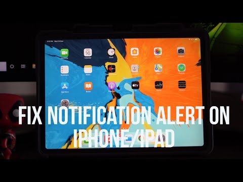 How to Fix "notification alert not working" in iphone/ipad