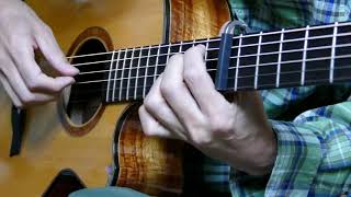 Water Road Arte Cutaway で弾く「流れ行く雲」