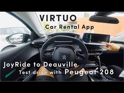 Virtuo App Rental Review with the Peugeot 208 | Trouville Deauville France Joyride