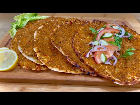 Lahmacun Recipe at Home | Must-Try Turkish Street Food | Turkish Pizza with Two Methods