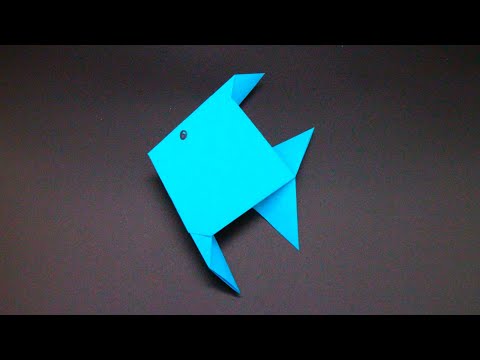 Basteln mit Papier Fisch Origami DIY Deko Geburtstag, Urlaub & Sommer W+