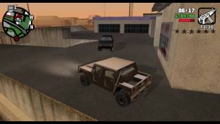 Grand Theft Auto  San Andreas How to get Army Vehicle and FBI car