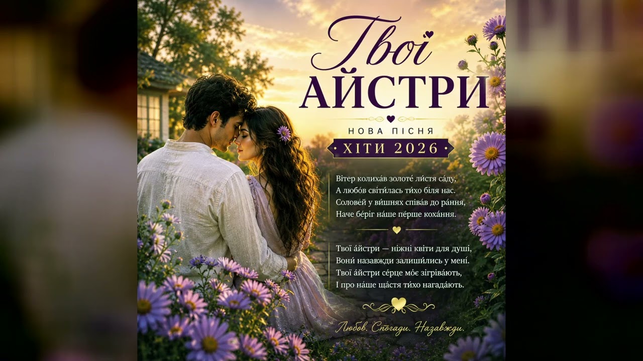 Твої айстри — сучасна українська пісня 2026
