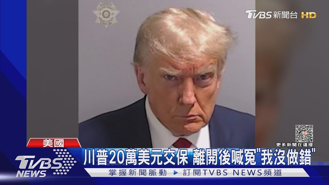 川普嫌犯大頭照曝光!交保後喊「我沒做錯」