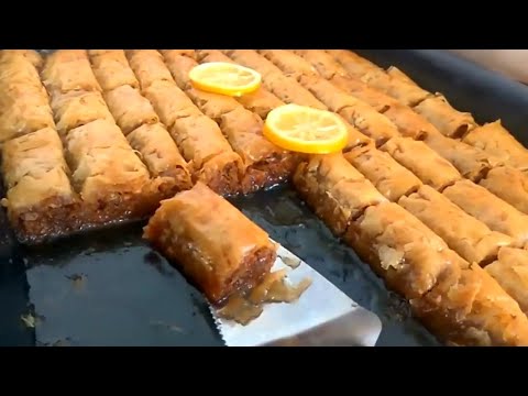 BAKLAVA ROLNICE SA ORASIMA! Tope se u ustima! #4k