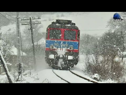 ❄️R4451 Zalău Nord-Jibou & ST43 60-1546-0 RO-GFR în Zăpadă/in Heavy Snow in Mirșid - 15 January 2021