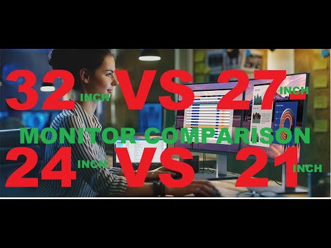 32 inch VS 27 inch VS 24 inch VS 21 inch (4 monitors) Monitor comparison - Which monitor to buy?