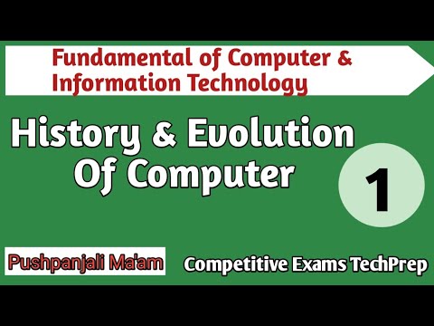 Lec 1 History and Evolution of Computer in FCIT in Hindi