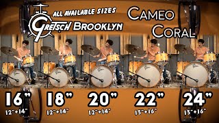 Video thumbnail for Gretsch Brooklyn Drum Kits, Every Outfit - EXCLUSIVE Cameo Coral Satin Finish by Steve Maxwell Drums