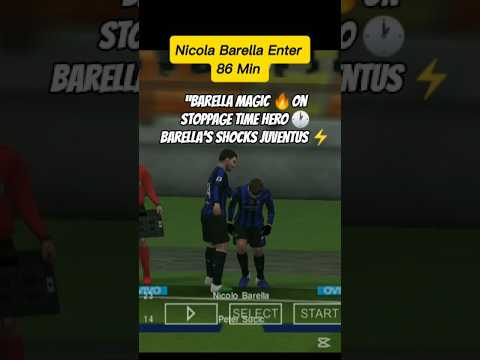 “INTER Takes the Throne 👑 | Barella’s 86’ Goal Shocks Juventus ⚡ |eFootball PSP 2025 |Serie A Drama🔥