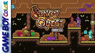 Candy Quest Demo v2 - A Halloween-themed platformer for the Gameboy Color
