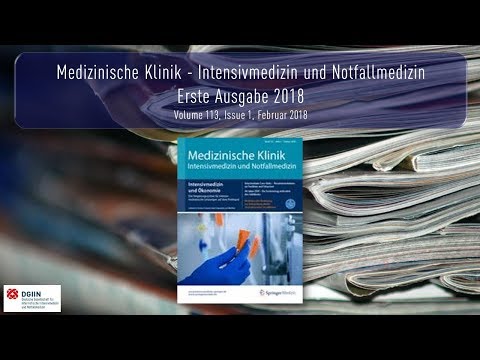 Heft 1 2018 Medizinische Klinik Intensivmedizin und Notfallmedizin