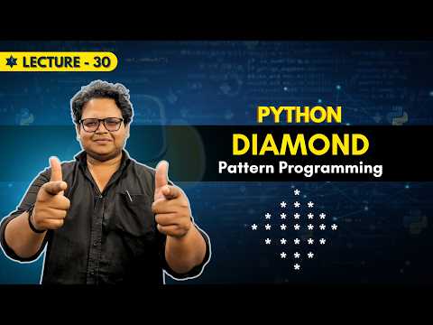 Diamond Pattern Tutorial For Beginners Pattern Programming In Python Zero To Placement