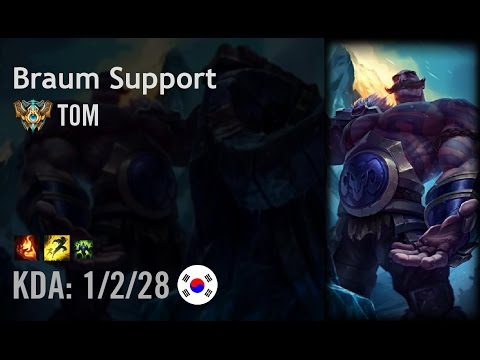 Braum Support vs Karma - T0M - KR Challenger Patch 6.14