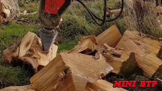 Black Splitter MINI BTP - Vrille hydraulique pour fendre le bois en bûches