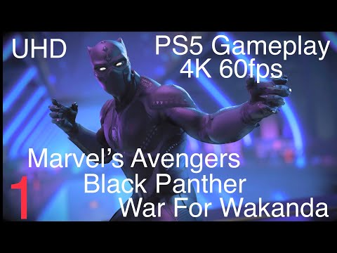BLACK PANTHER WAR FOR WAKANDA (MARVEL'S AVENGERS) Walkthrough Gameplay Part 1 - INTRO (PS5)