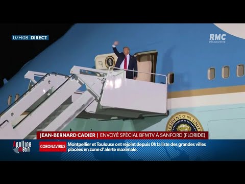 Après 10 jours d'arrêt, Donald Trump de retour en campagne, le président a exhibé son test négatif