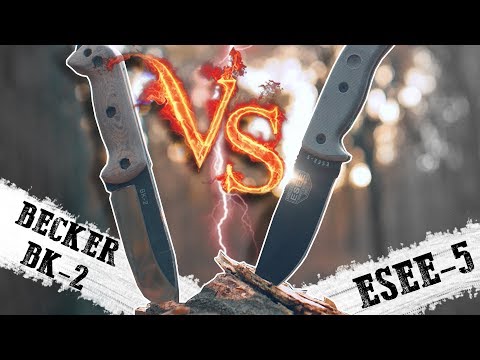 ESEE-5 VS Ka-Bar Becker BK2! | The American Beasts