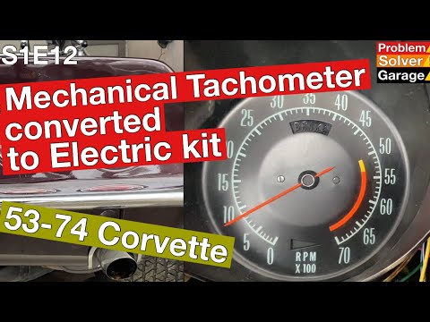 How to convert a Mechanical Tach to Electric (53-74 Corvette) Electrical Tachometer Install