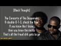 The Roots - Concerto of the Desperado (Lyrics)