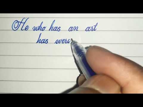 awesome handwriting with gel pen|| modern calligraphy|| CURSIVE WRITER Video