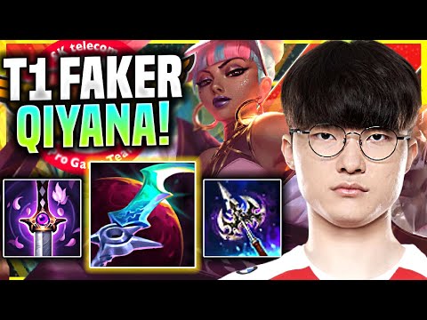 FAKER IS READY FOR QIYANA WITH NEW ITEMS! - T1 Faker Plays Qiyana Mid vs Nocturne! - Season 11