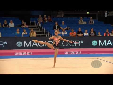 Tania LAPAS DOMINGUES (POR) 2015 Rhythmic Worlds Stuttgart - Qualifications Clubs