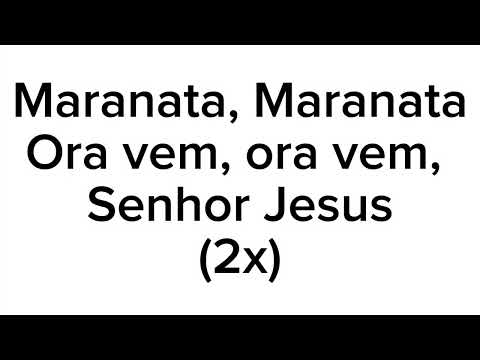 Ora vem (Maranata)- Ministério Sarando a Terra Ferida; Playback com Letra