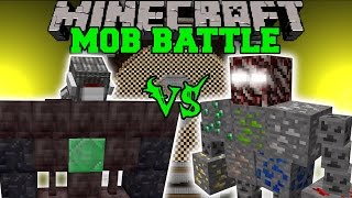 CYCLOPS GOLEM VS ORE BOSS - Minecraft Mob Battles - Minecraft Mods